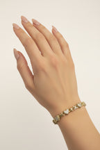 Heart charm bracelet