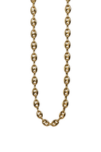 Gold Mariner Link Chain Necklace - Chunky Anchor Chain Choker for Women