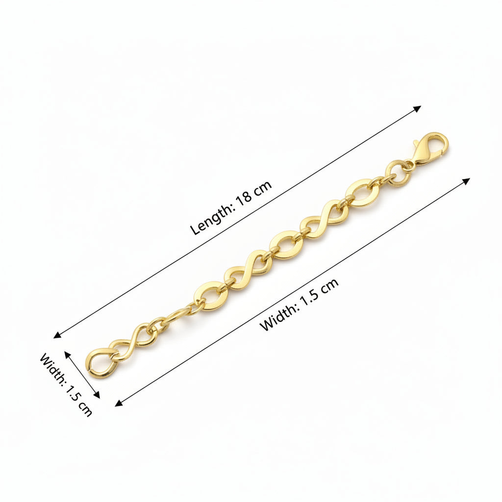 Gold Infinity Link Bracelet