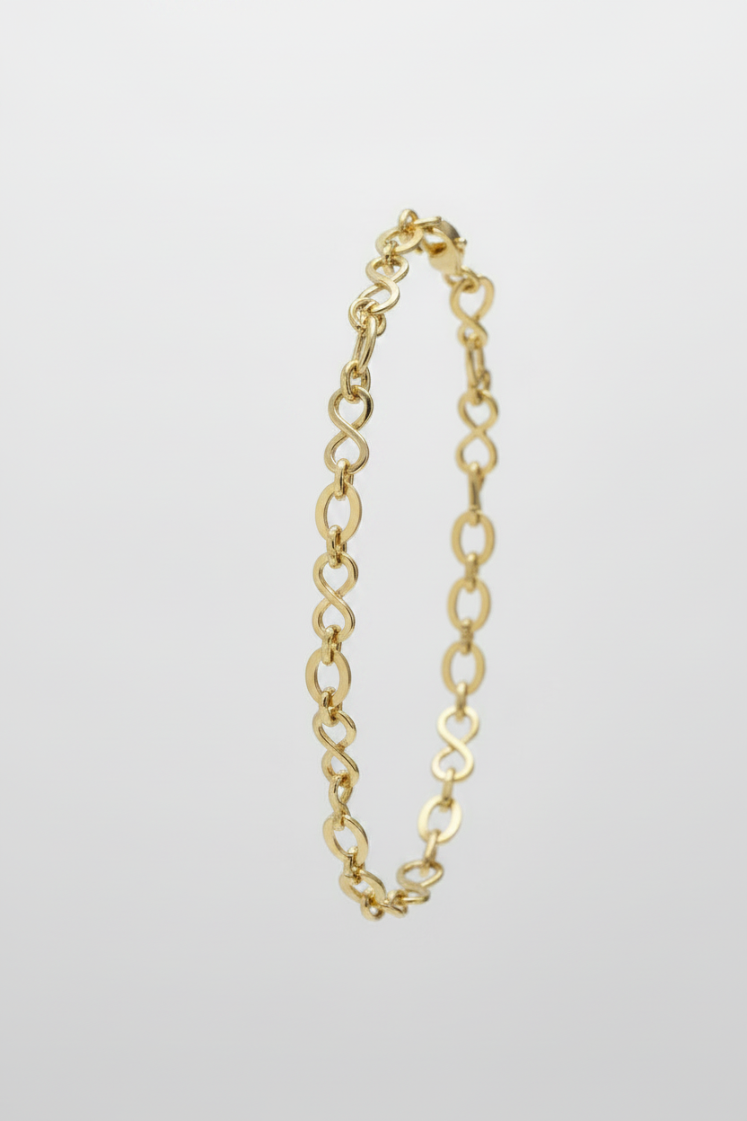 Gold Infinity Link Bracelet